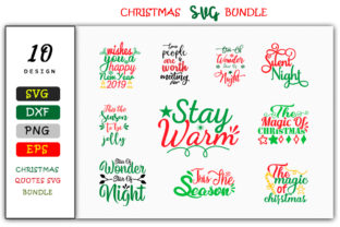 10 Christmas Design Bundle: Perfect for Graphics and Crafts
