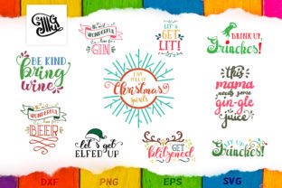 Christmas Drinks Bundle: A Festive Graphics Must-Have for Local Crafts