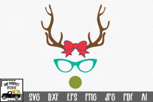 Christmas File - Girl Reindeer: A Versatile Graphic for Crafts