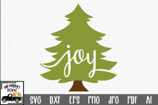 Christmas - Joy Christmas Tree: A Festive Graphics Asset for Crafts
