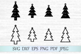 Christmas Tree Earrings: A Versatile Graphics Asset for Crafts