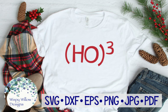 Ho 3 Ho Ho Ho Christmas SVG for Crafts and Graphics