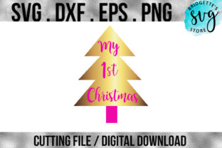 My First Christmas Baby Girl SVG Design